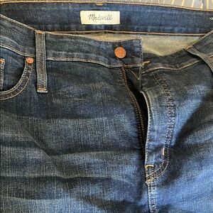 Madewell Blue Classic Denim Jeans with Distressed Look